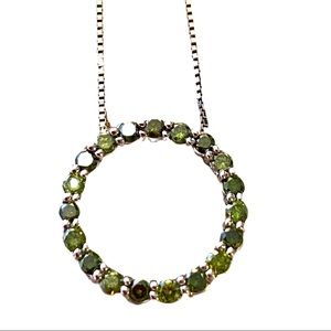 14K Diamond Circle of  Life Pendant with 17” Chain